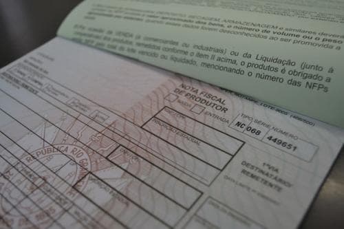 Nota Fiscal de Produtor, bloco do produtor